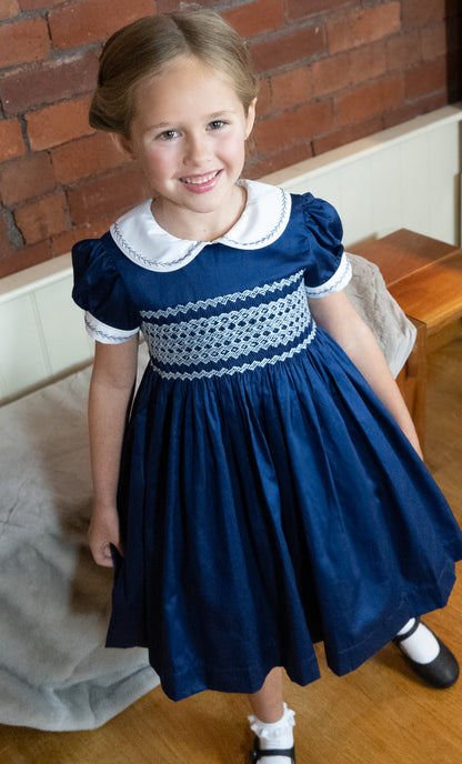 Hand smocked REGAL dress