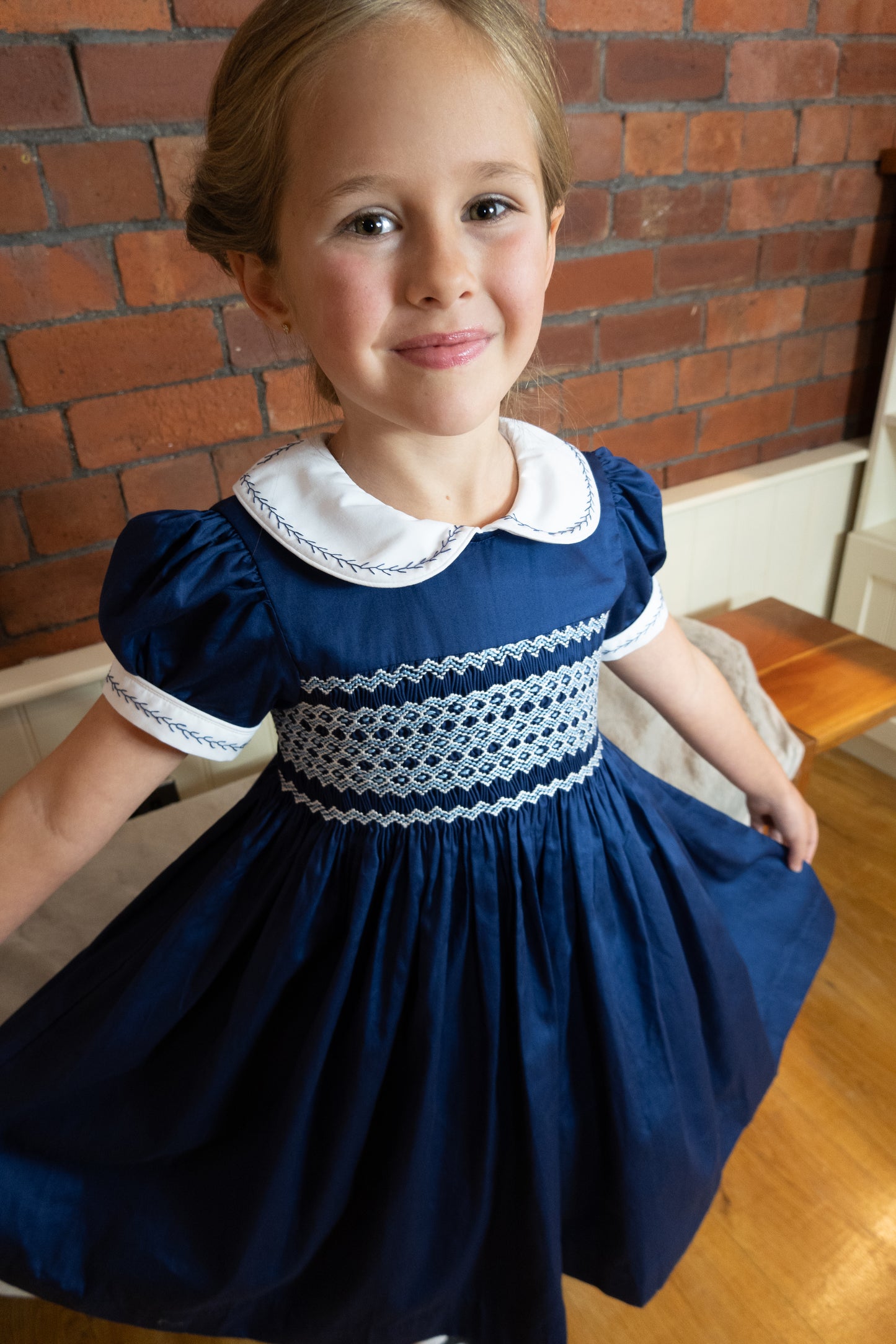 Hand smocked REGAL dress