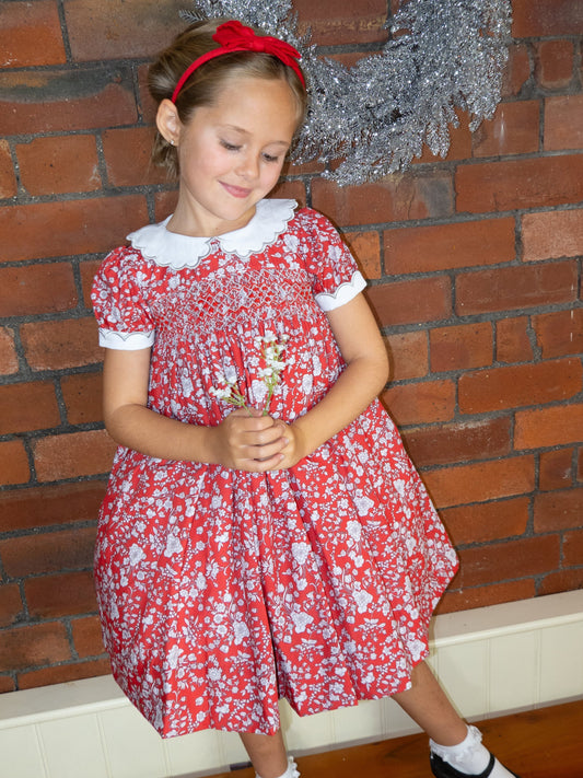 Hand smocked CHARLOTTE dress