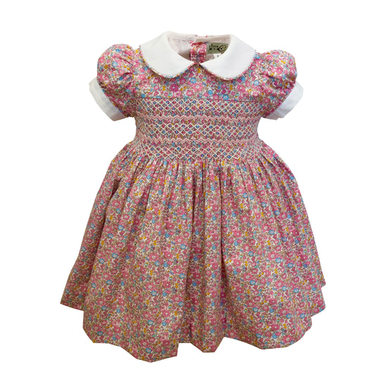 Hand smocked Flora dress